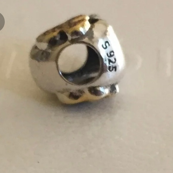 Mickey & Minnie Mouse sterling pave heart charm - Picture 3 of 3